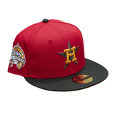 New Era Houston Aastors Red & Black Visor Panama Tan